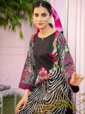 Black-Fatima Hussain Lawn Pret Printed Stitched 3-Piece Suit