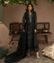 Manahil Arts Organza Embellished Stitched 3-Piece Suit-K-151-Black