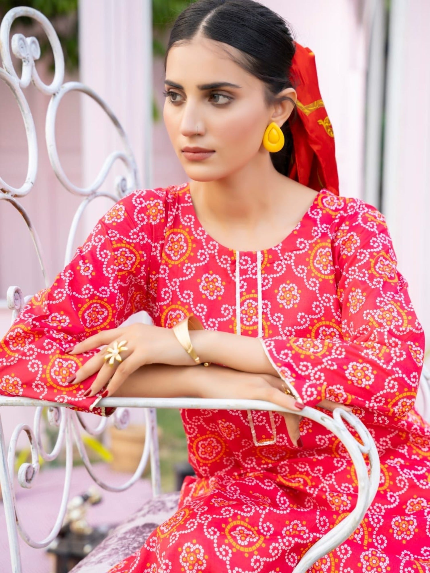 Pink-Fatima Hussain Lawn Printed Stitched 2-Piece Suit