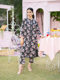 Black-Fatima Hussain Lawn Printed Stitched 2-Piece Suit
