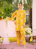 Yellow-Hussain Lawn Printed Stitched 2-Piece Suit