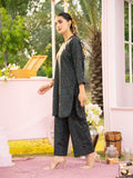 Black-Hussain Lawn Printed Stitched 2-Piece Suit