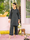 Black-Hussain Lawn Printed Stitched 2-Piece Suit