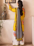 Yellow-Pyara Jora Cotton Lawn Printed Stitched 3-Piece Suit-Noor-e-Zard