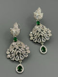 Silver and Green-H&A Jewellery Earrings