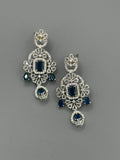 Silver and Blue-H&A Jewellery Earrings