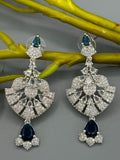 Silver and Blue-H&A Jewellery Earrings