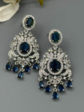 Silver and Blue-H&Aa Jewellery Earrings