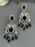 Silver and Black-H&Aa Jewellery Earrings