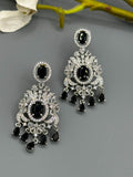 Silver and Black-H&Aa Jewellery Earrings