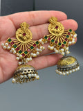 Golden-H&A Jewellery Oxidized Brass Jhumka