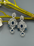 Silver and Blue-H&A Jewellery Earrings