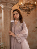 Lilac Manahil Arts Organza Embellished Stitched 4-Piece Suit-Style code :181-Lilac