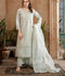 Manahil Arts Organza Embellished Stitched 3-Piece Suit-182-Pastel Green