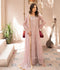 Manahil Arts Chiffon Embellished Stitched 3-Piece Suit-K-169-Tea Rose Pink