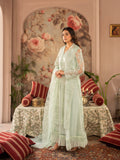 Manahil Arts Net Embellished Stitched 4-Piece Suit-K-148-Mint Green 