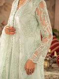 Manahil Arts Net Embellished Stitched 4-Piece Suit-K-148-Mint Green 