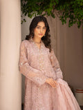 Lilac Manahil Arts Organza Embellished Stitched 3-Piece Suit-K-151-Lilac