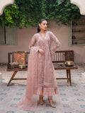 Lilac Manahil Arts Net Embellished Stitched 4-Piece Suit-K-148-Lilac