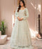 Manahil Arts Organza Embellished Stitched 3-Piece Suit-018-Mint Green