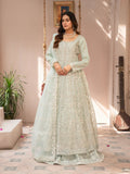 Manahil Arts Organza Embellished Stitched 3-Piece Suit-Luxury-018-Mint Green