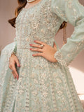 Manahil Arts Organza Embellished Stitched 3-Piece Suit-Luxury-018-Mint Green