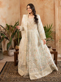 Mint Green Manahil Arts Organza Embellished Maxi-024-Mint Green