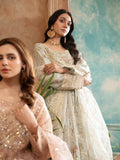 Mint Green Manahil Arts Organza Embellished Maxi-024-Mint Green