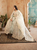 Mint Green Manahil Arts Organza Embellished Maxi-024-Mint Green