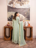 Manahil Arts Chiffon Embellished Stitched 3-Piece Suit-K-169-Mint Green