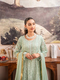 Manahil Arts Chiffon Embellished Stitched 3-Piece Suit-K-169-Mint Green