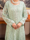 Manahil Arts Chiffon Embellished Stitched 3-Piece Suit-K-169-Mint Green
