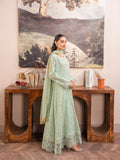 Manahil Arts Chiffon Embellished Stitched 3-Piece Suit-K-169-Mint Green