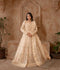 Manahil Arts Organza Embellished Maxi-024-Beige