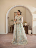 Manahil Arts Organza Embellished Stitched Lehnga-Luxury-001-Mint Green