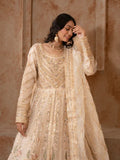 Beige Manahil Arts Organza Embellished Maxi-024-Beige