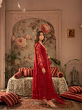 Maroon Manahil Arts Organza Embellished Stitched 3-Piece Suit-K-171-Maroon