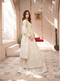 Silver Manahil Arts Organza Embellished Stitched 3-Piece Suit-Luxury-018-Silver