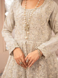 Silver Manahil Arts Organza Embellished Stitched 3-Piece Suit-Luxury-018-Silver