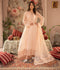 Manahil Arts Chiffon Embellished Stitched 3-Piece Suit-K-165-Peach