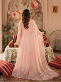 Pink Manahil Arts Chiffon Embellished Stitched 3-Piece Suit-K-165-Tea Rose Pink