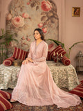 Pink Manahil Arts Chiffon Embellished Stitched 3-Piece Suit-K-165-Tea Rose Pink