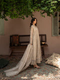 Brown Manahil Arts Organza Embellished Maxi-K-151-Tan Brown