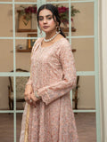 Peach Manahil Arts Chiffon Embellished Maxi-K-169-Peach