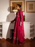 Pink-Haleema Sadia Sheesha Silk Embellished Stitched 3-Piece Suit-Ziva