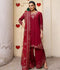 Haleema Sadia Sheesha Silk Embellished Stitched 3-Piece Suit-Elara