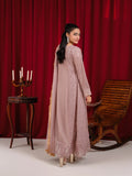 Pink Manahil Arts Chiffon Embellished Stitched 3-Piece Suit-K-136-Tea Rose
