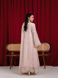 Peach Manahil Arts Khaadi Net Embellished Stitched 3-Piece Suit-K-160-Peach