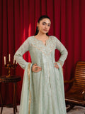 Manahil Arts Chiffon Embellished Stitched 3-Piece Suit-K-136-Mint Green