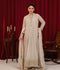 Manahil Arts Chiffon Embroidered Stitched 3-Piece Suit-Maxi-106-Tan